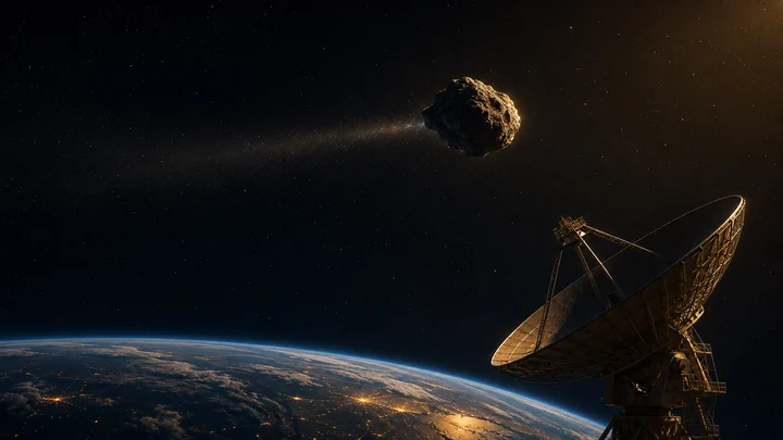 Ilustrace k článku: Radar minul asteroid. Vědci odhalili skrytou kometu