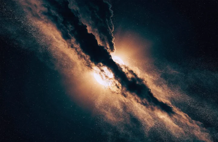 Ilustrace k článku: Tabbyina hvězda: záhadné mizení světla, které rozdělilo astronomy