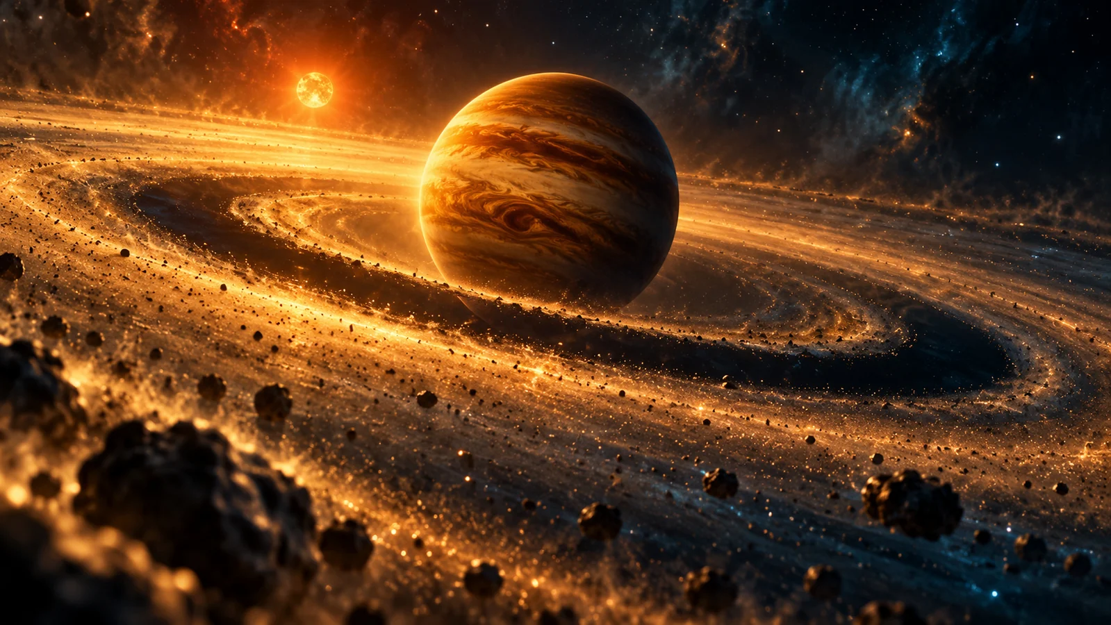 Ilustrace k článku: TWA 7 b: Planetu prozradil prach. Skrývá se v disku ještě další?
